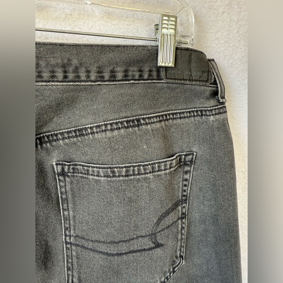 American Eagle size 14 black straight leg jeans - Picture 6 of 7